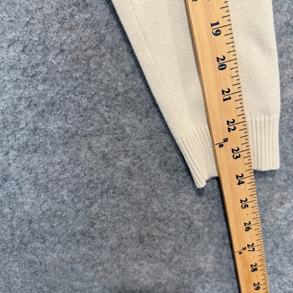 Lauren‎ Ralph Lauren 1/4 Hunting Sweater Womens Medium Suede Shoulder Patch - Picture 10 of 13